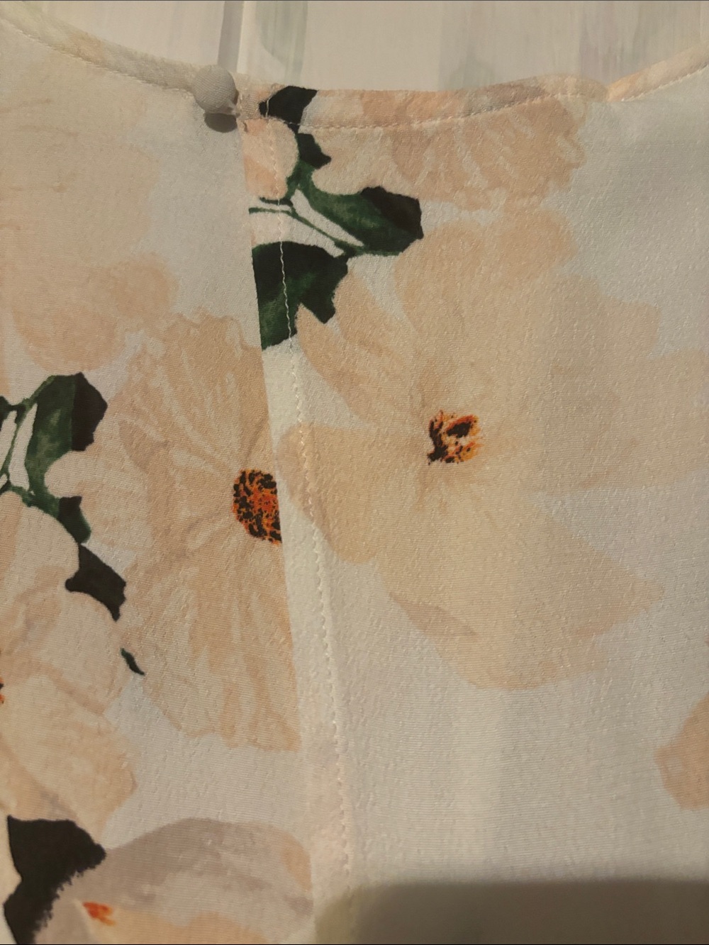 Dynamite Cream Floral Wrap Romper - Picture 6 of 10